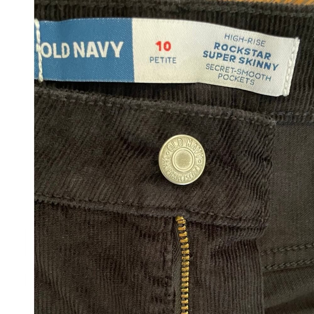 Old Navy High-Waisted‎ Rockstar Super-Skinny Pants Women Size 10P - Picture 8 of 9